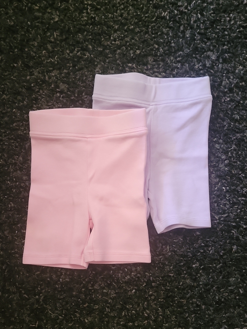 Zara Kids Bike Shorts in Light Pink and White